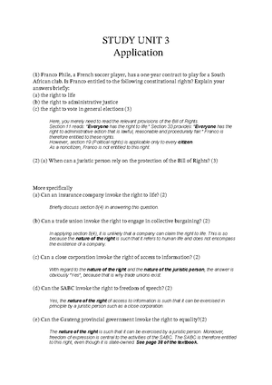 Study UNIT 10 1Human dignity - STUDY UNIT 10 1 Human dignity (1) List ...
