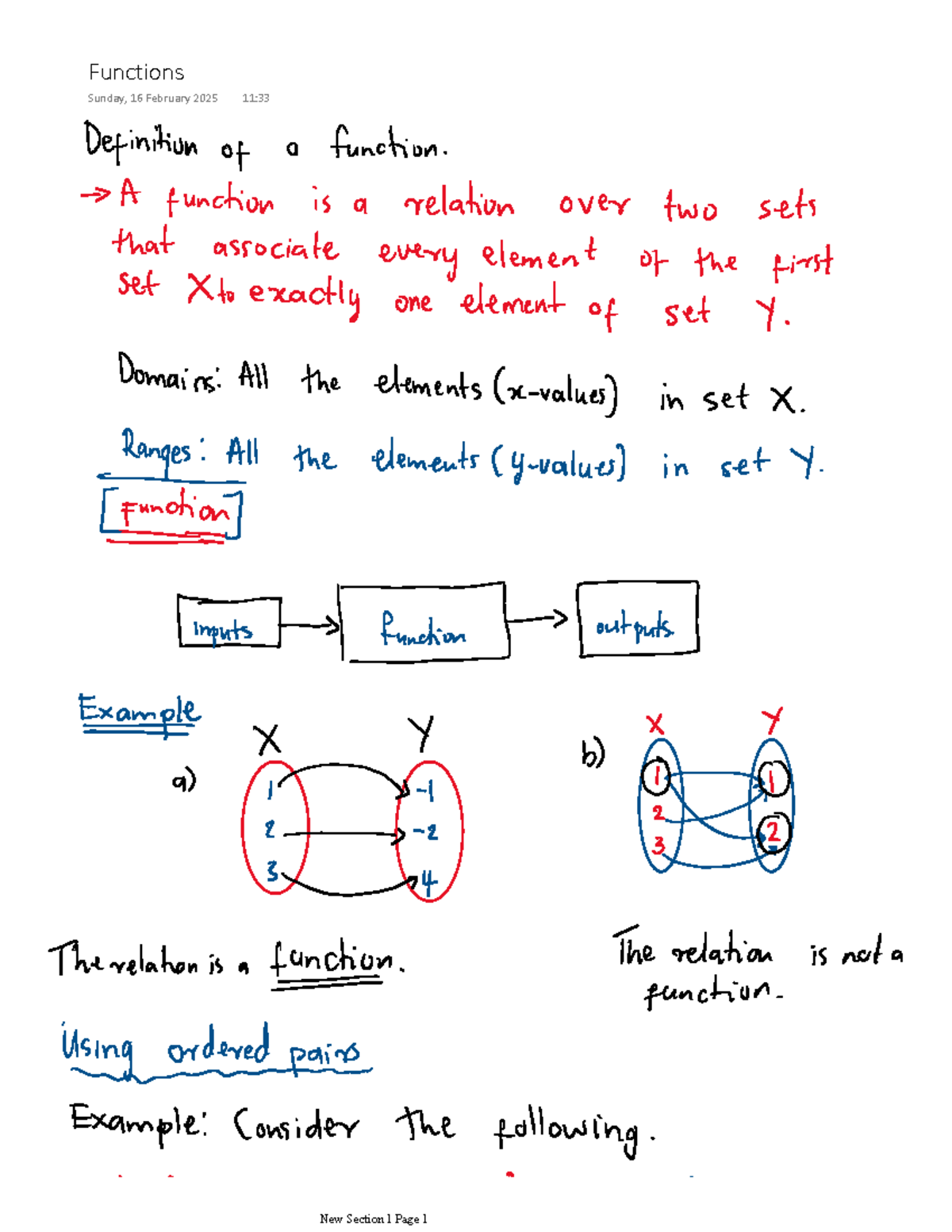 composition of functions - ANC101T - Functions Sunday, 16 February 2025 ...