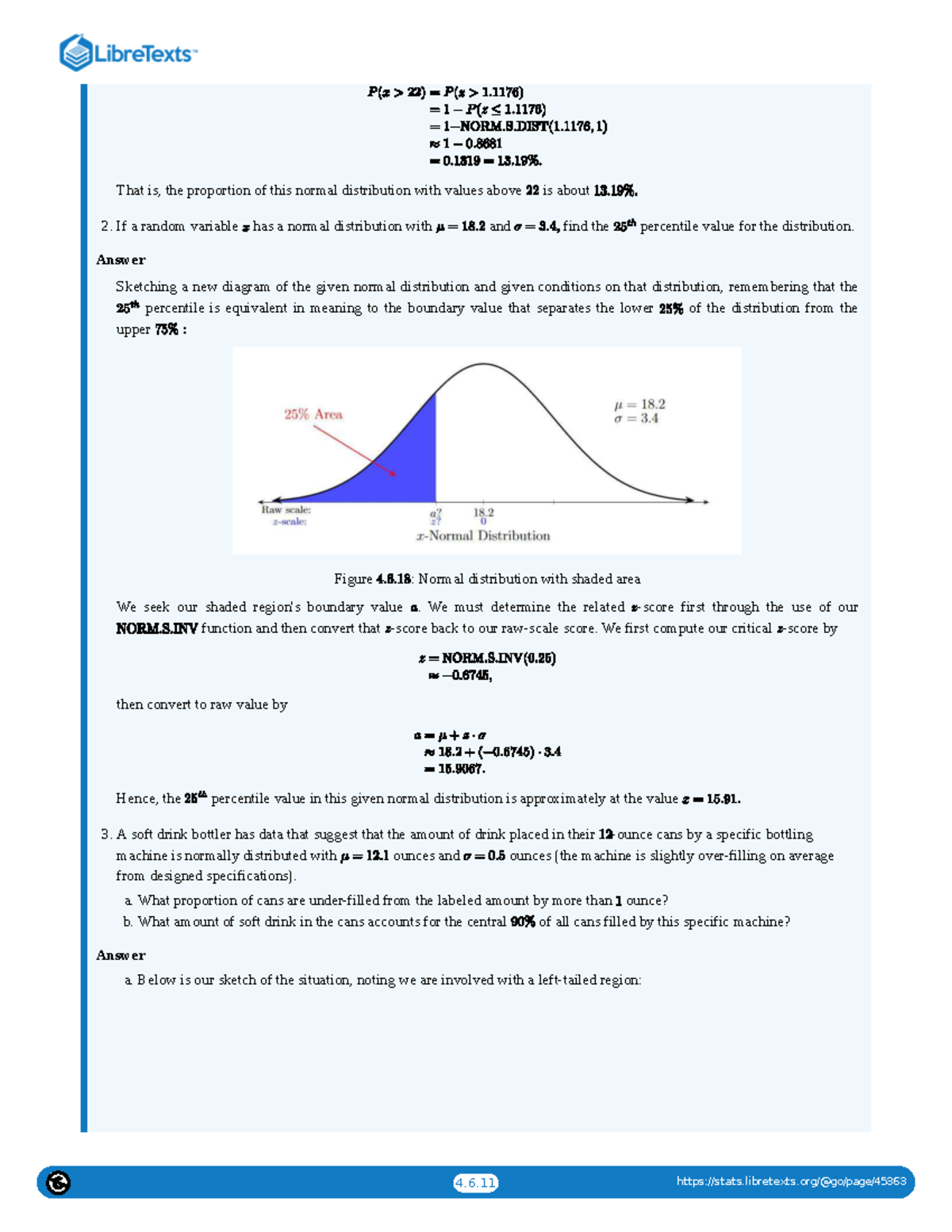 Statistics: Normal Distribution Insights & Applications (4.6.11) - Studocu