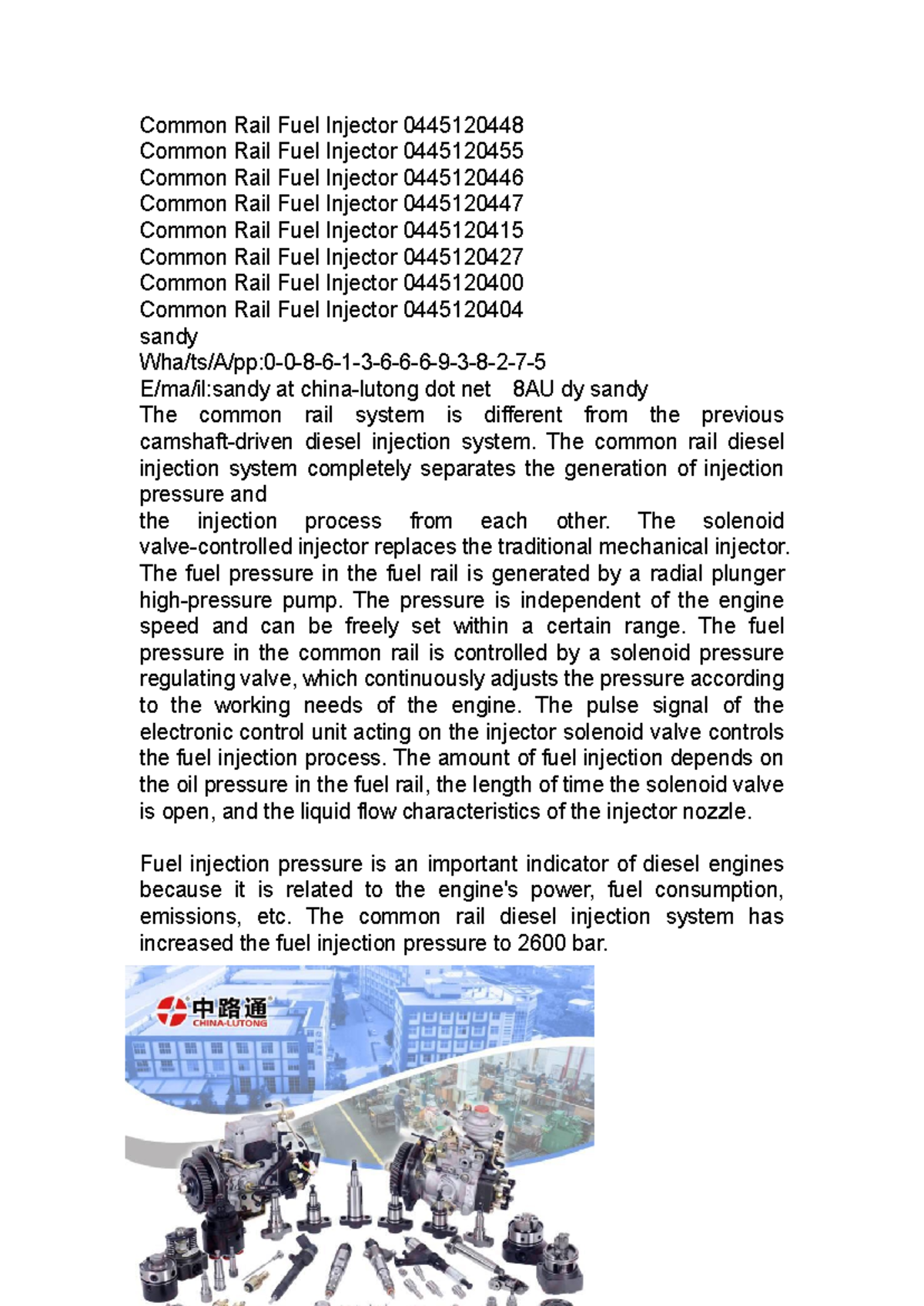 Analysis of Common Rail Fuel Injectors and Their Mechanism - Studocu