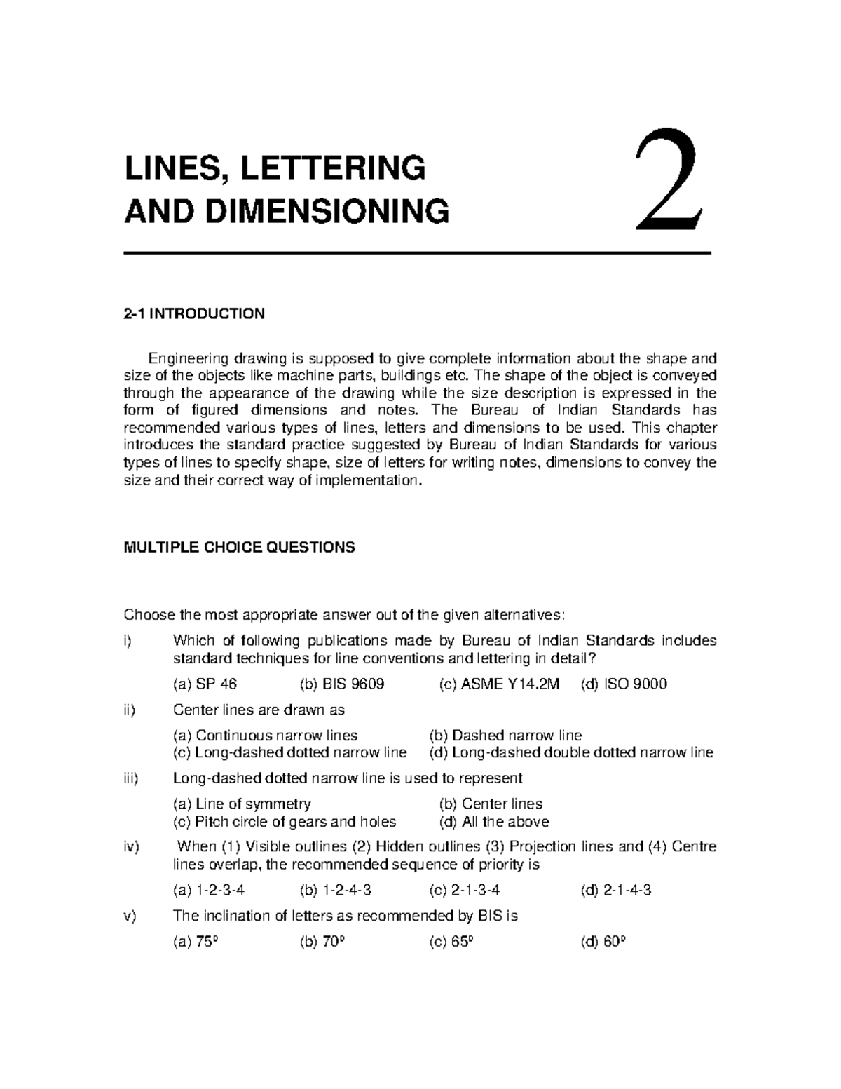 Chapter 02: Lines, Lettering & Dimensioning - Engineering Drawing ...