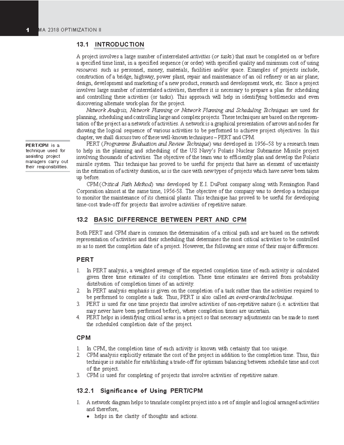 SMA 2318 Networking: Comprehensive Project Management Notes - Studocu