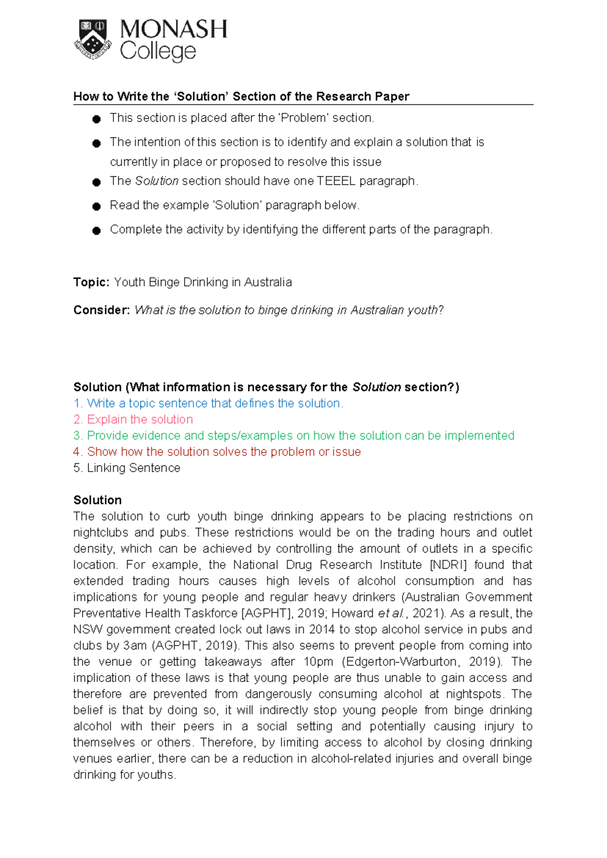 7.4.4 Writing the Solution of SPSE - How to Write the ‘Solution ...