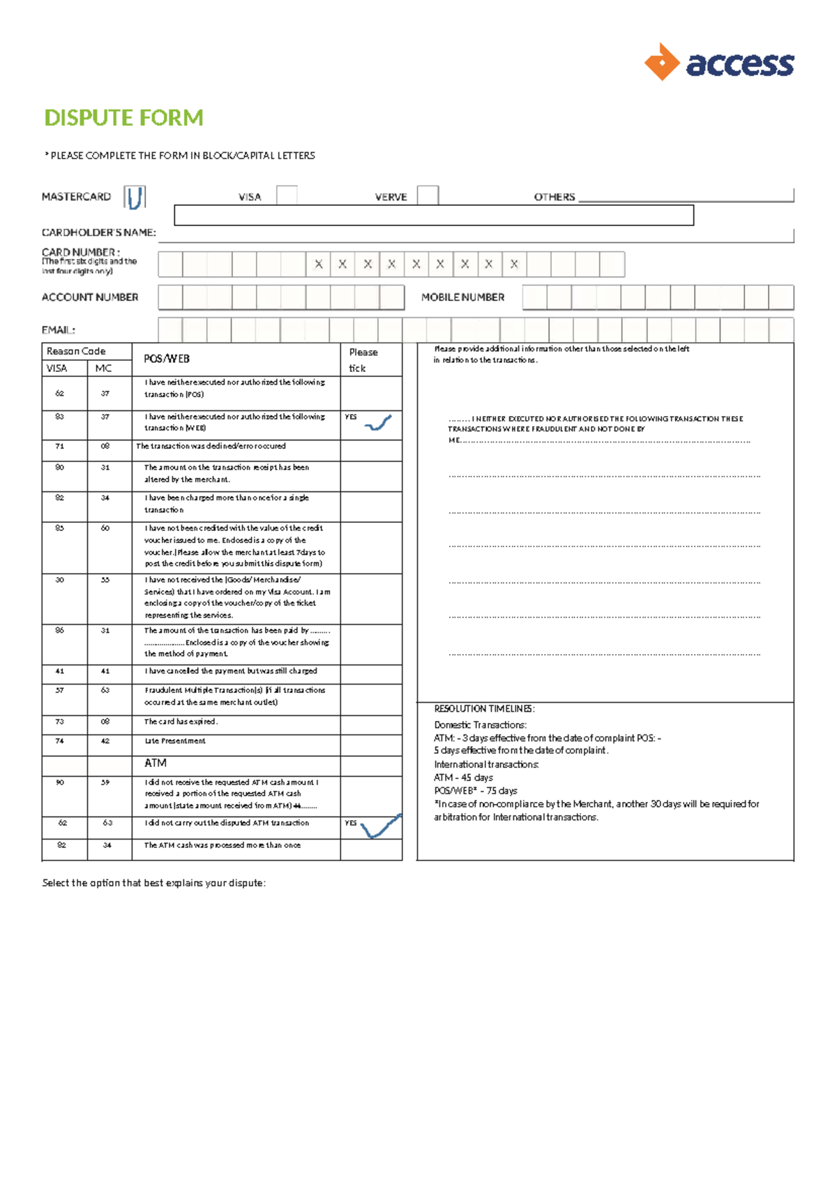 Dispute Form Guide: How to Complete Your Dispute (Course Code: DF101 ...