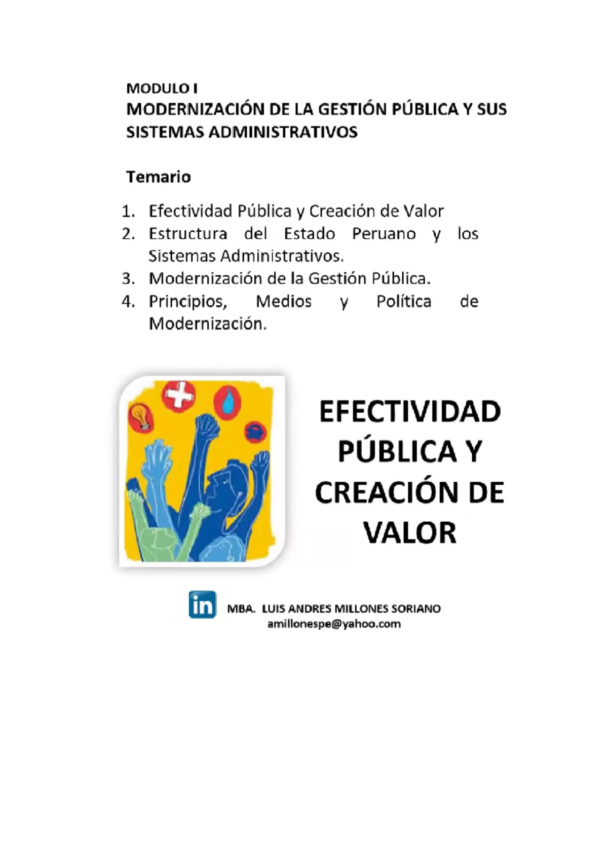 Modernizacion en gestion punlica y cambios en la administracion publica ...