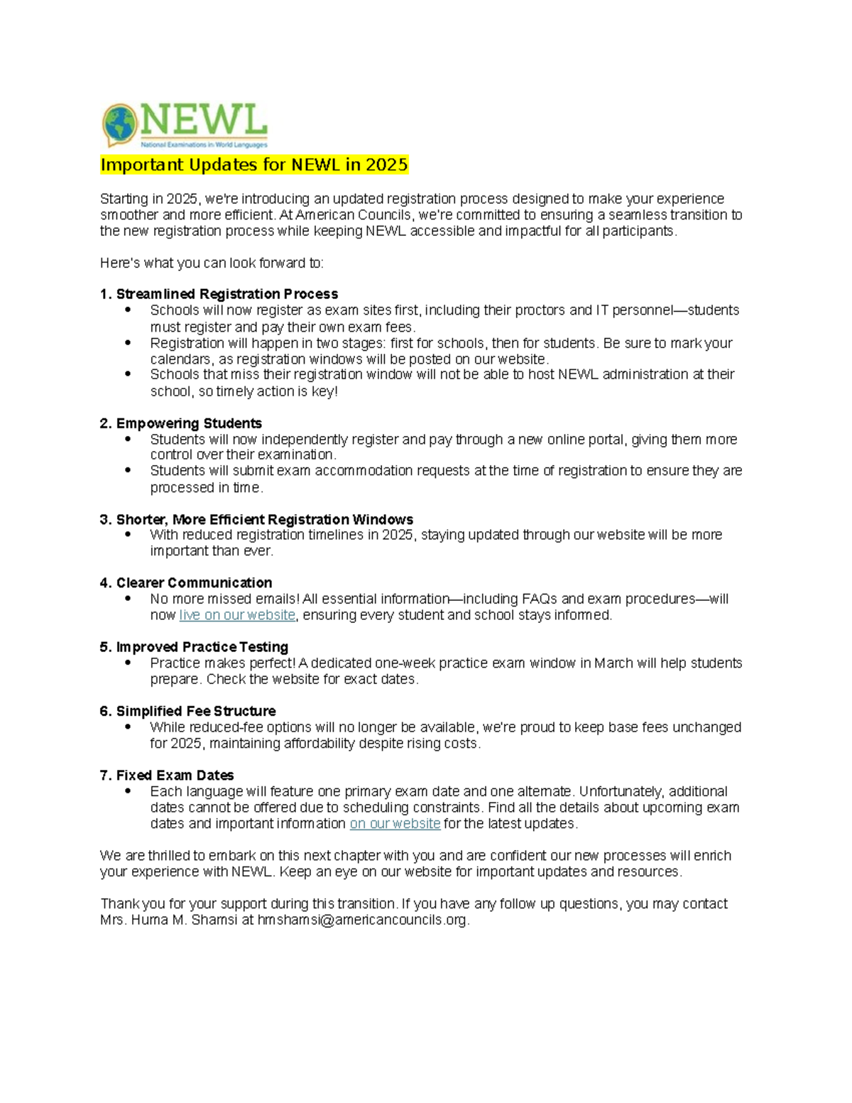 NEWL 2025: Key Updates on Registration & Exam Process - Studocu