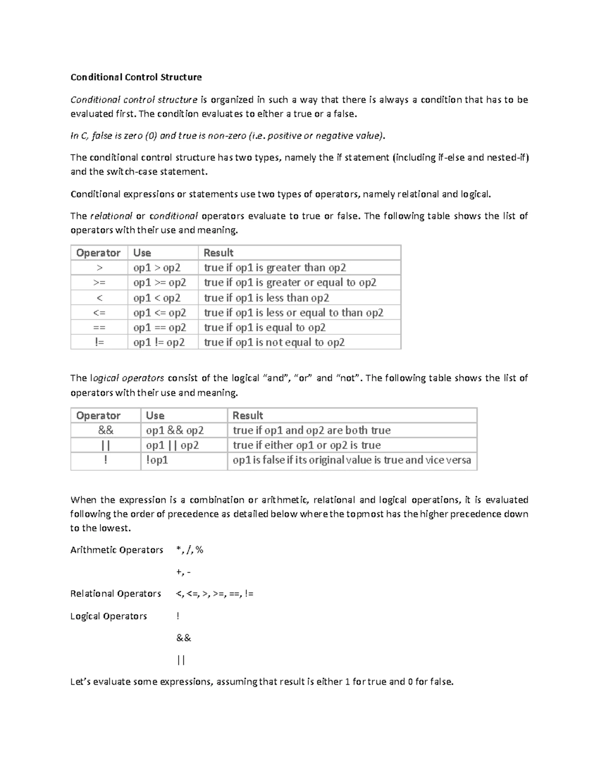 CS101: Lecture on Sequential Control Structure & Programming Basics ...