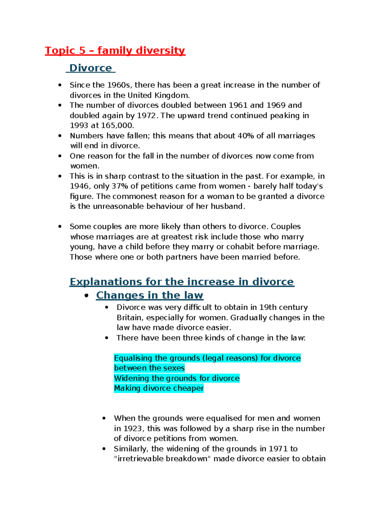 Changing Patterns of Marriage & Cohabitation in Modern Society ...