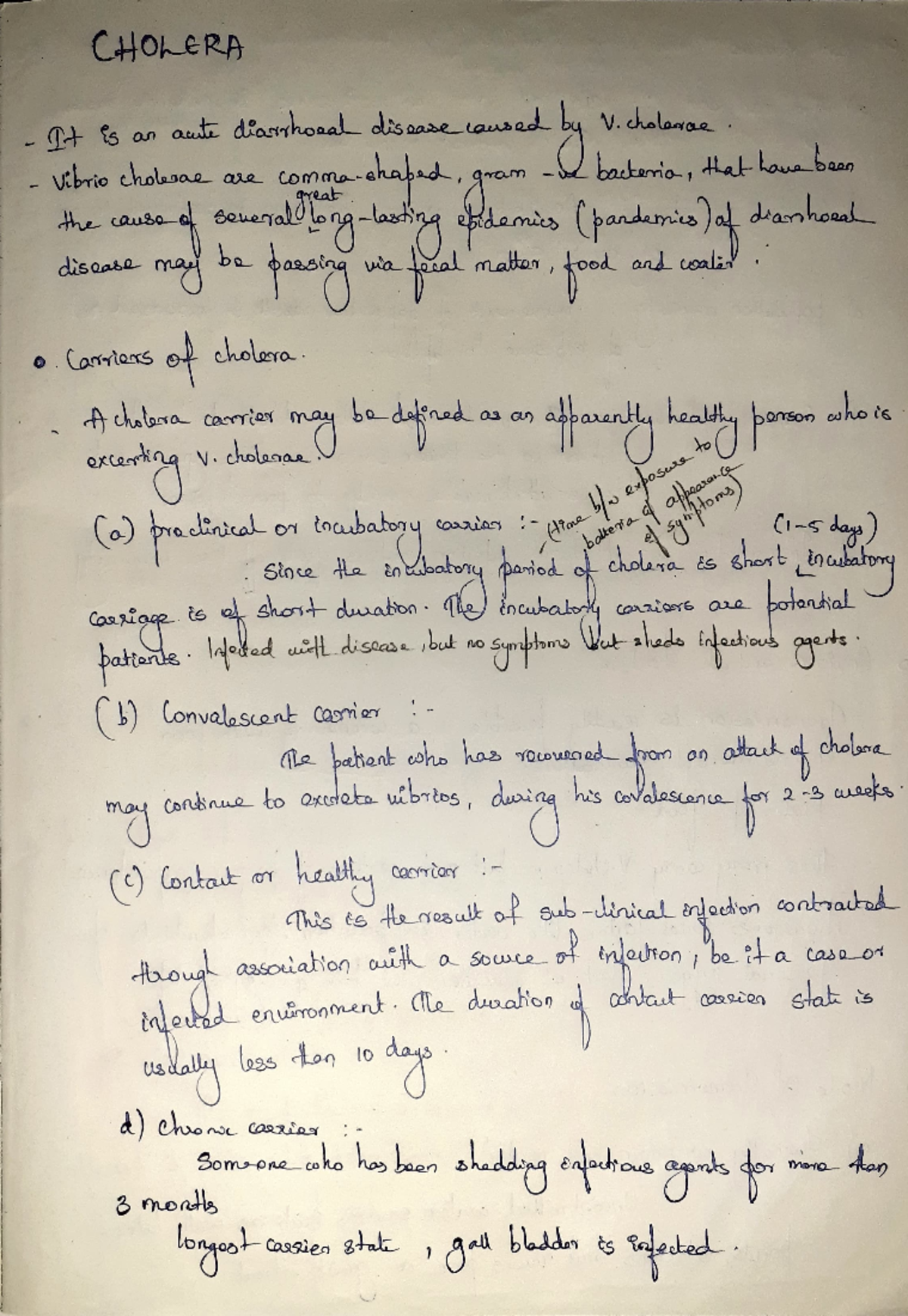 Cholera note - About prevention and control - ...- \5 OJI ~ dto..
