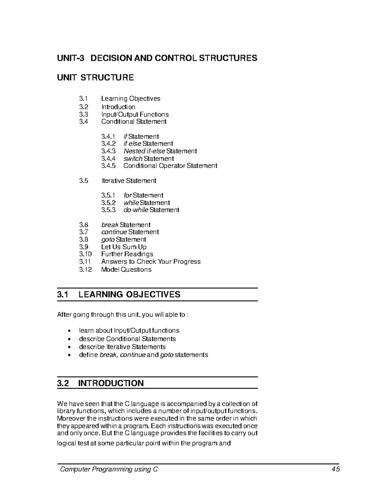 Unit 5 - Notes for Methodology of programming and c language - Module V ...