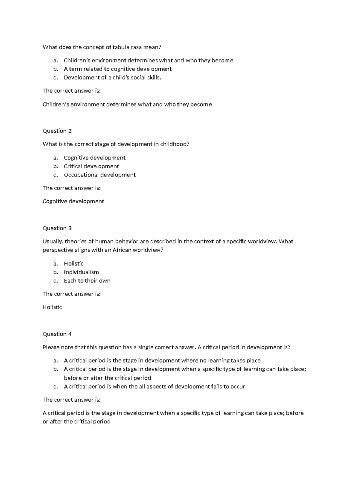 PYC2602 Assignment 1: Understanding Child Development Theories - Studocu