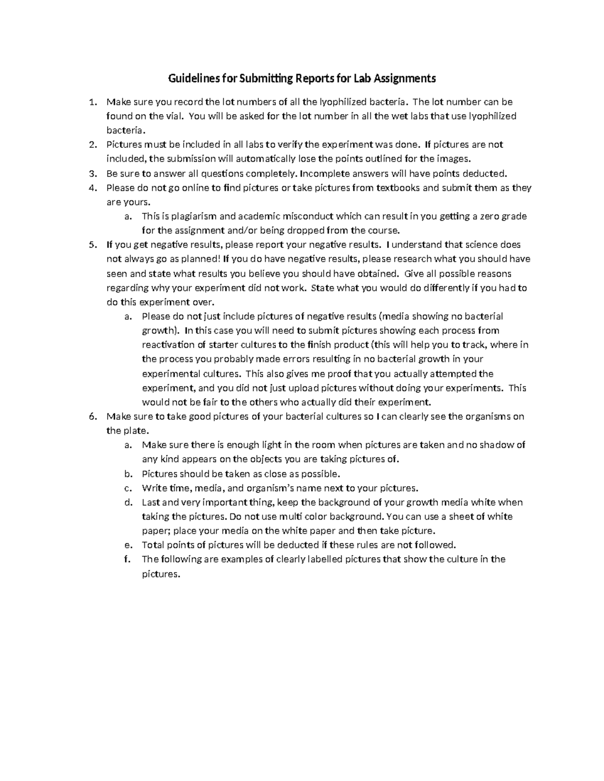 Lab Assignment Submission Guidelines: Best Practices for Reports - Studocu