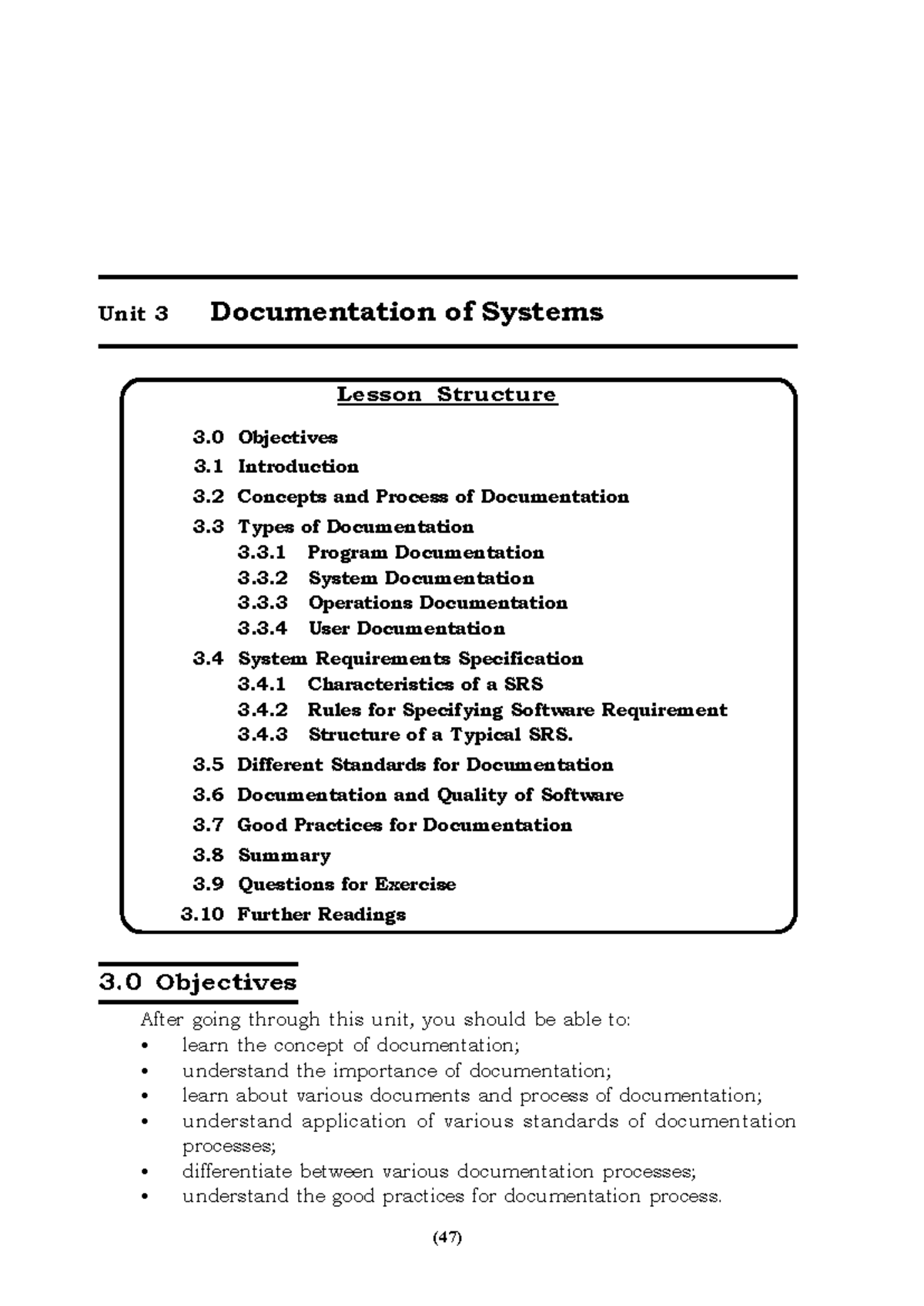 Documentation of Systems (Unit 3) - Lesson on Documentation Practices ...