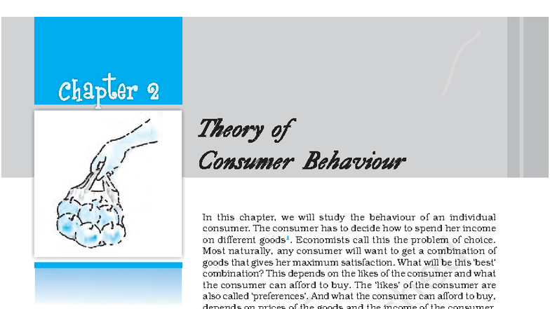 Chapter 2: Theory of Consumer Behaviour - LEEC202 Insights - Studocu