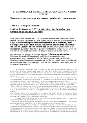 étude Linéaire 1 La Rencontre De Manon Lescaut Et Des Grieux Manon étude Linéaire 1 La Rencontre De Manon Lescaut Et Des Grieux Manon