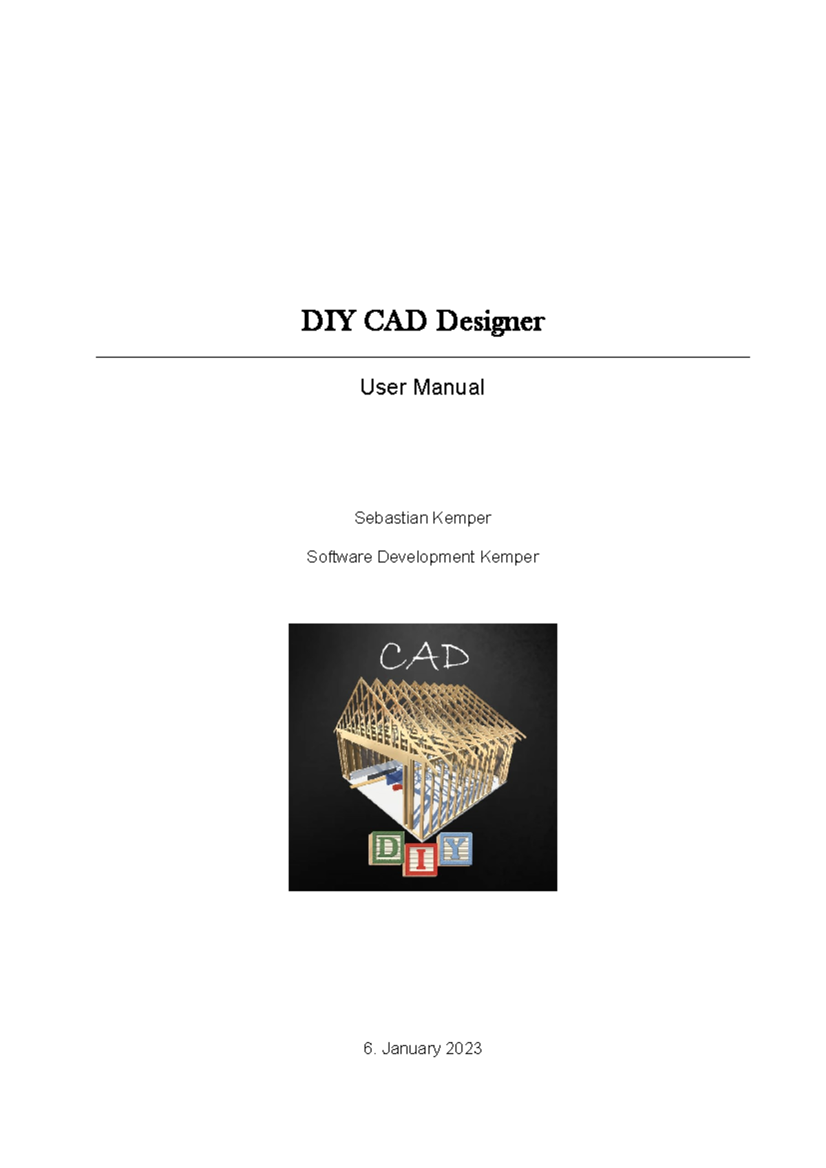 User Manual CAD DIY - Gdch - DIY CAD Designer User Manual Sebastian ...