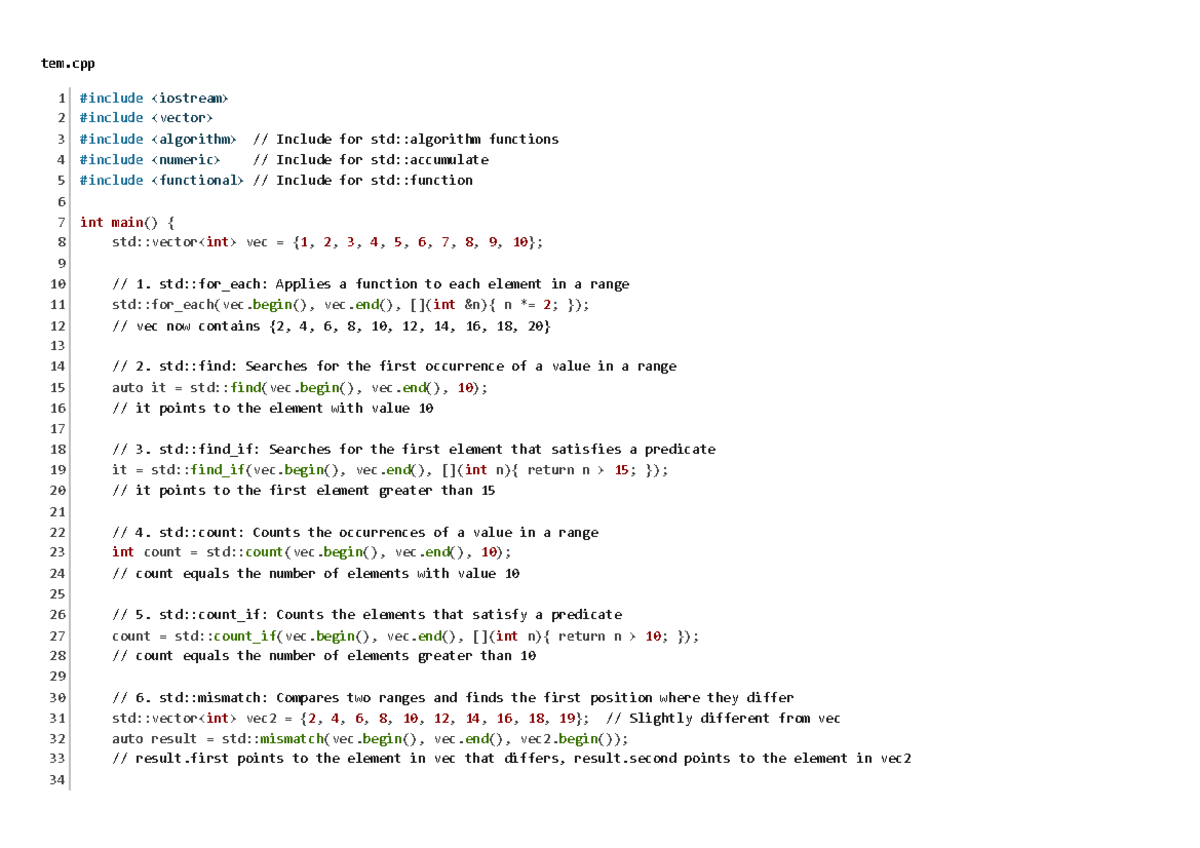 Algorithm - As title - tem 1 #include 2 #include 3 #include - Studocu