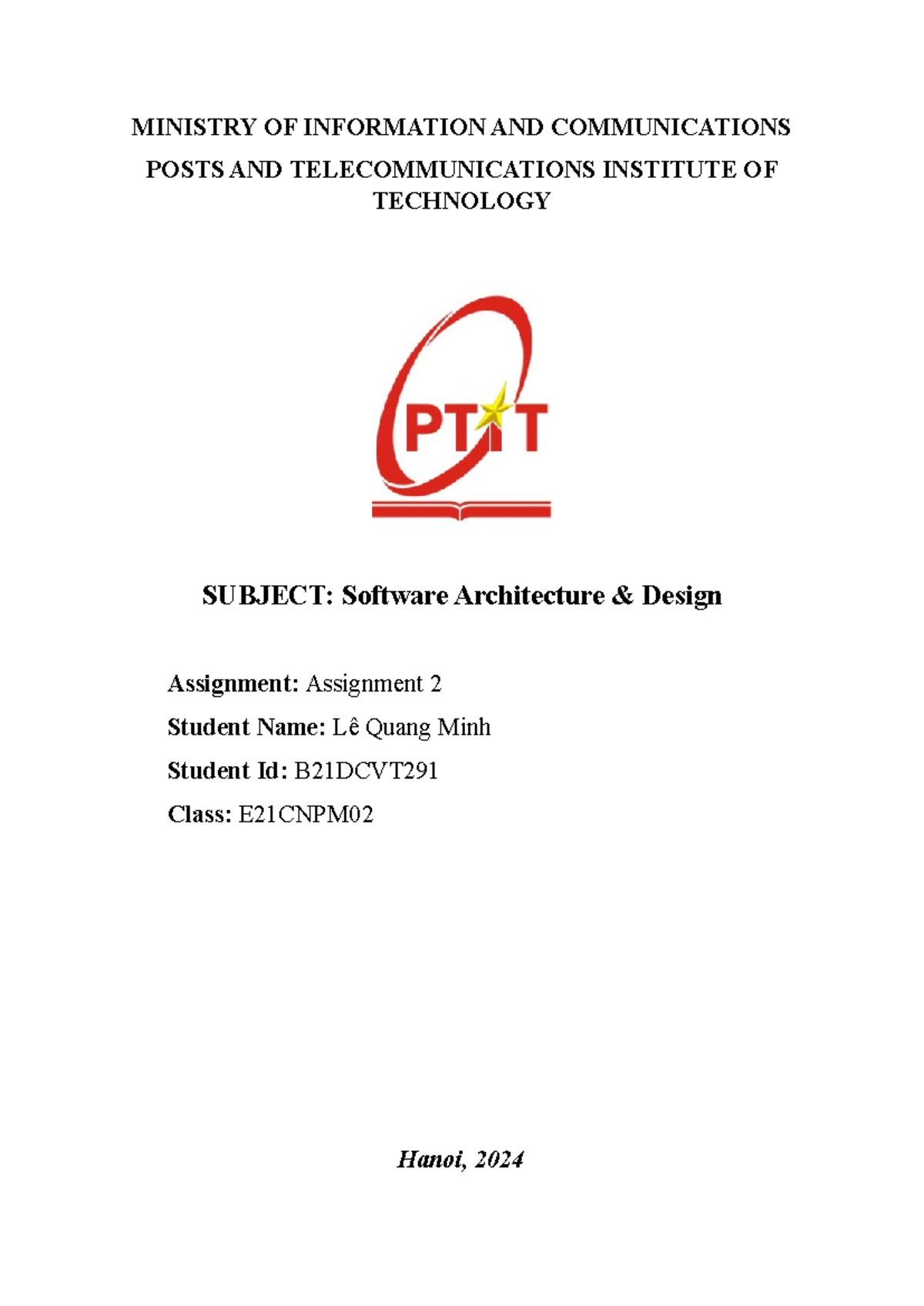 E21CNPM02: Software Architecture Design Assignment 2 - REST in Django ...