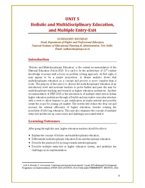 Module 1: Unit 2 - Access, Equity, and Inclusion in Higher Education ...