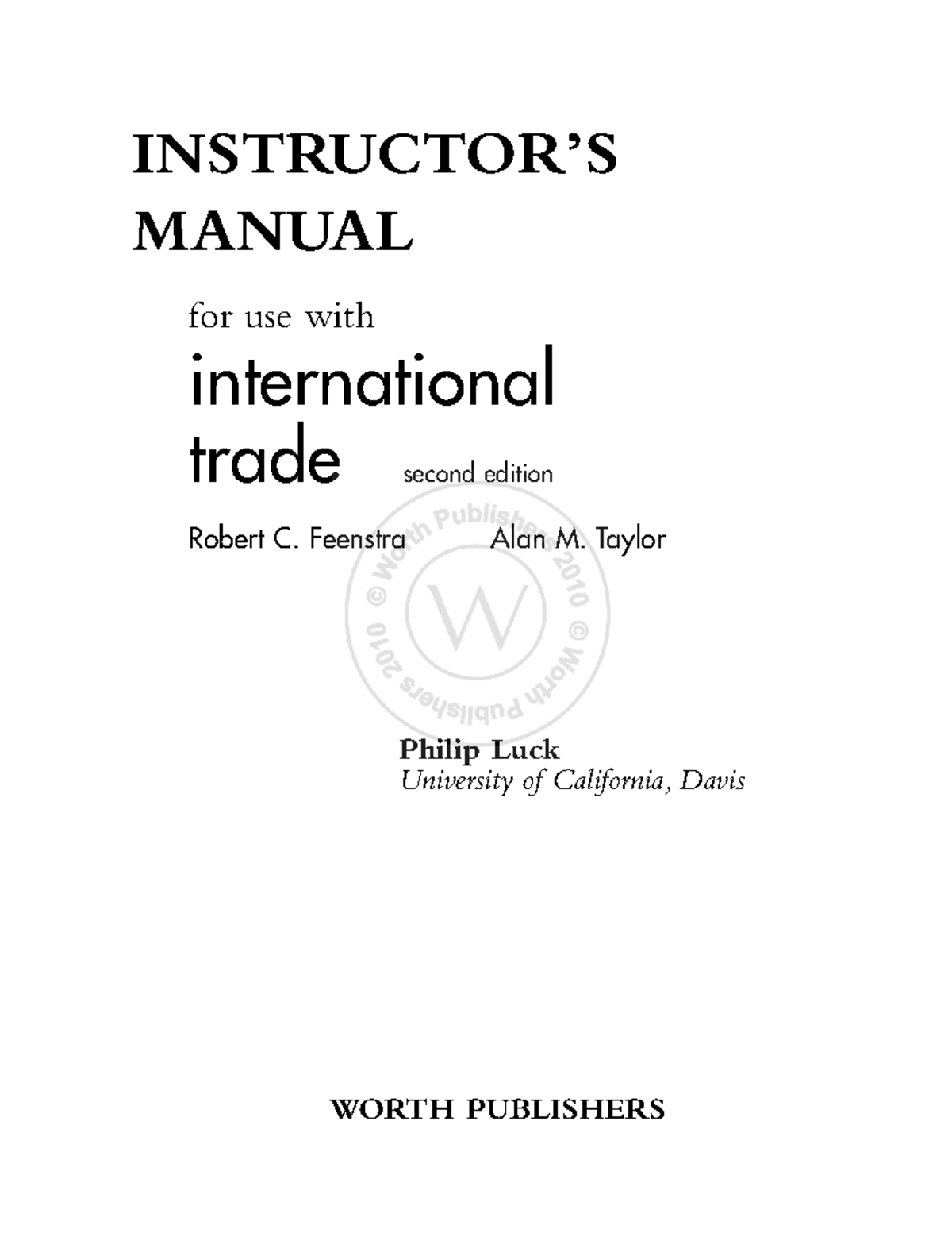 Advanced International Trade 第二版 Advanced International Trade | Princeton University Press