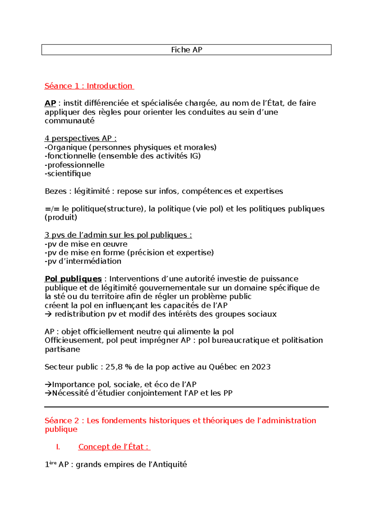 Fiche AP - Module 1 à 6 - Fiche AP Séance 1 : Introduction AP : instit ...
