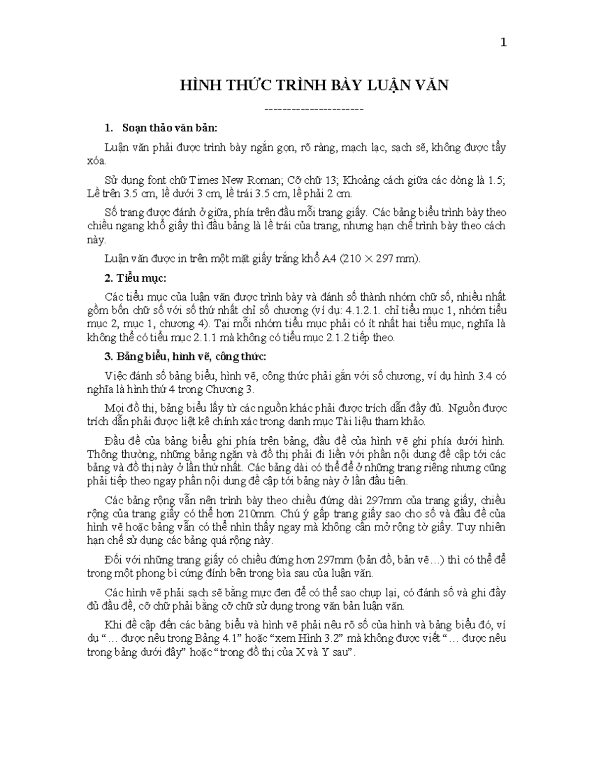 Hinh thuc trinh bay luan van - HÌNH THỨC TRÌNH BÀY LUẬN VĂN - Soạn thảo ...