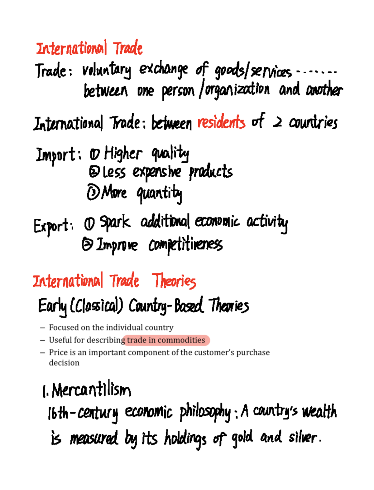 Lecture 1-3 Introduction, Trade Theory - Mgcr 382 - Studocu
