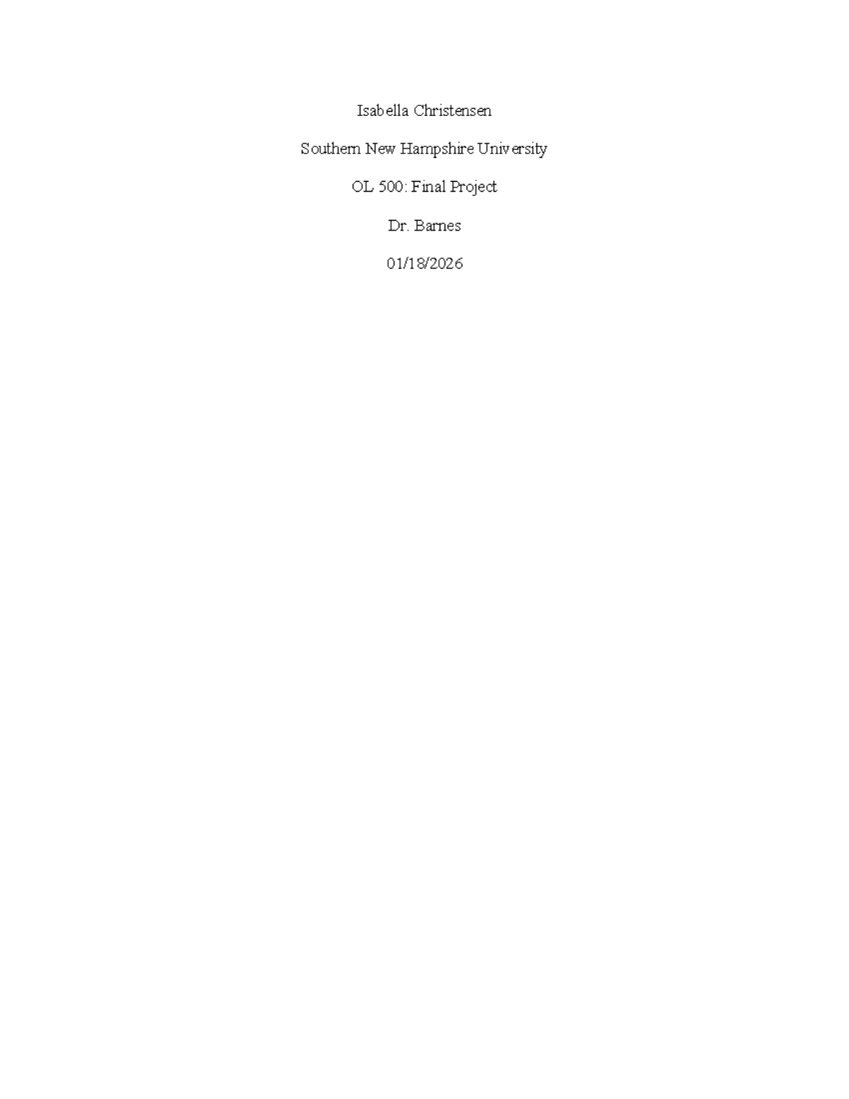 OL 500: Final Project on Organizational Issues at Engstrom Auto Mirror ...