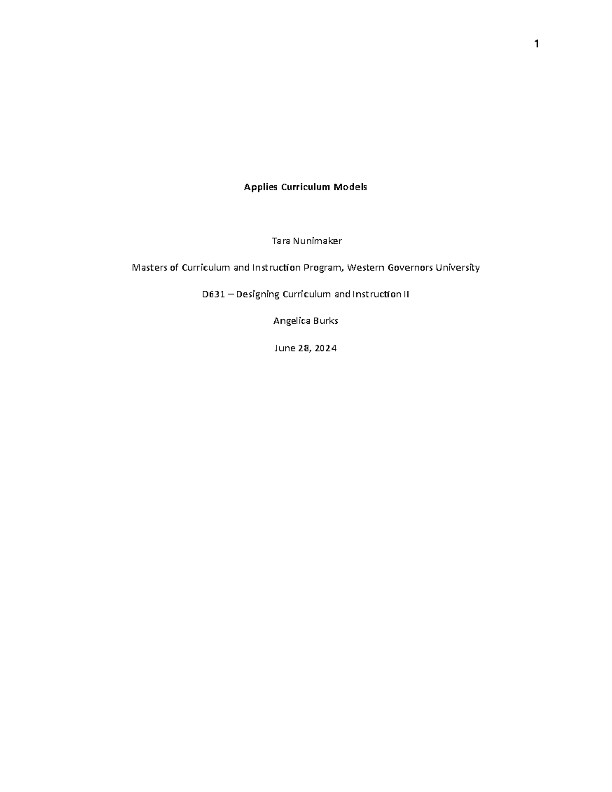 D631 Task 01 - Proposal for Middle School Drawing Curriculum - Studocu