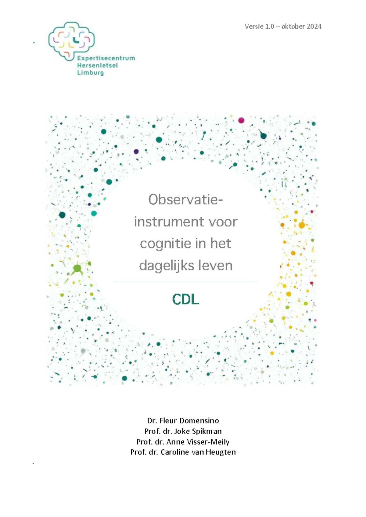 VH 4.5 Observatie-instrument voor Cognitie in het Dagelijks Leven - CDL ...