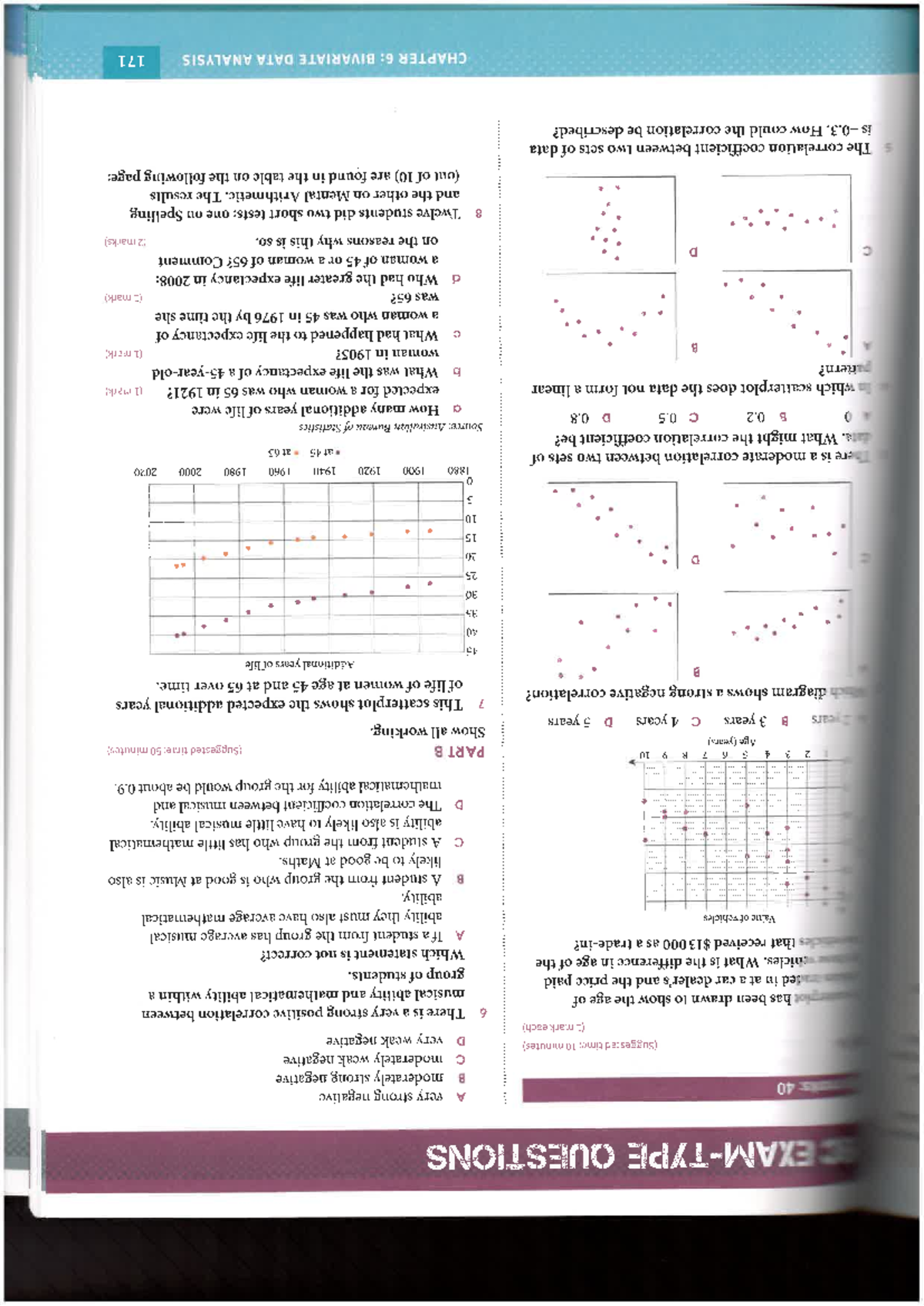 Bivariate Data Analysis Revision (Course Code: CH6) - Studocu