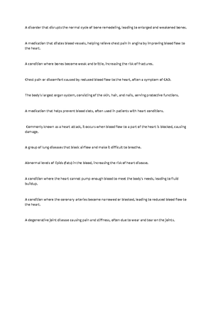 Care of Older Adults- Notes 2 August 22 - Care of Older Adults ...