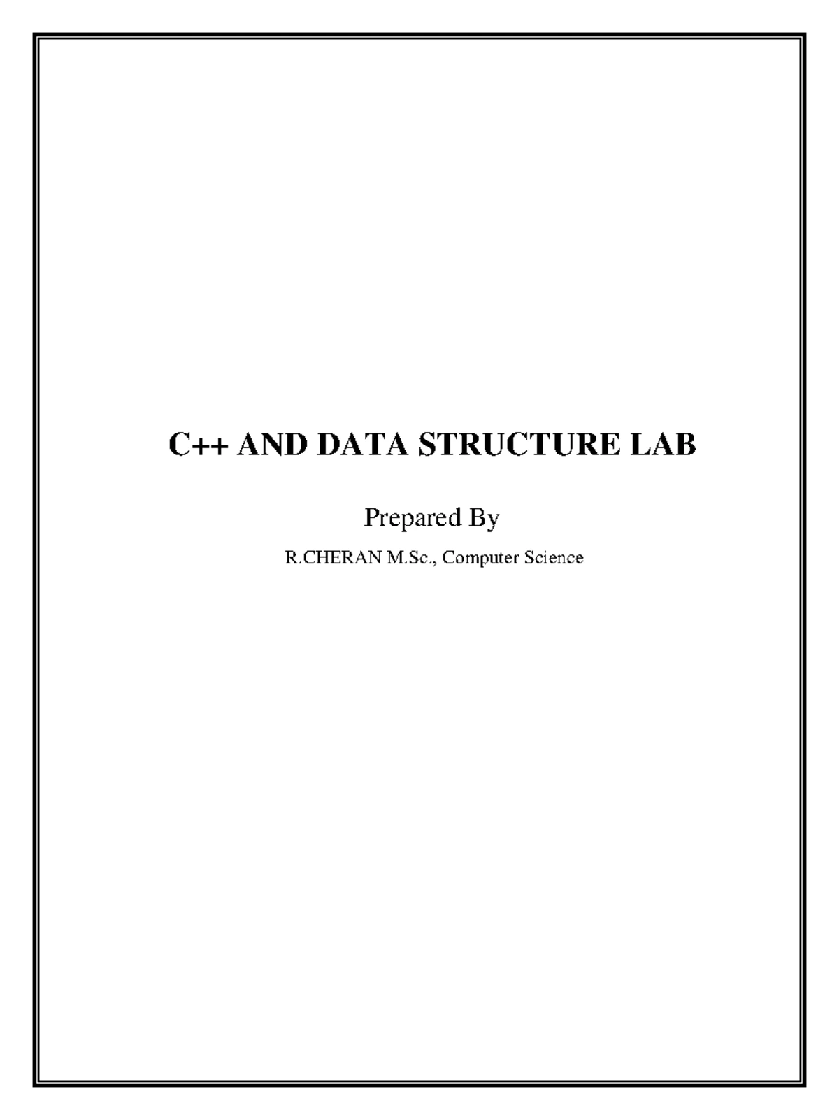 C++ LAB MANUAL: Constructors, Destructors & More (Core Practical) - Studocu