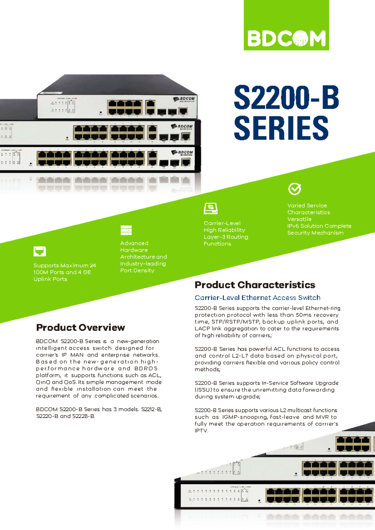 BDCOM S2200-B Series Configuration Guide for Ethernet Switches - Studocu
