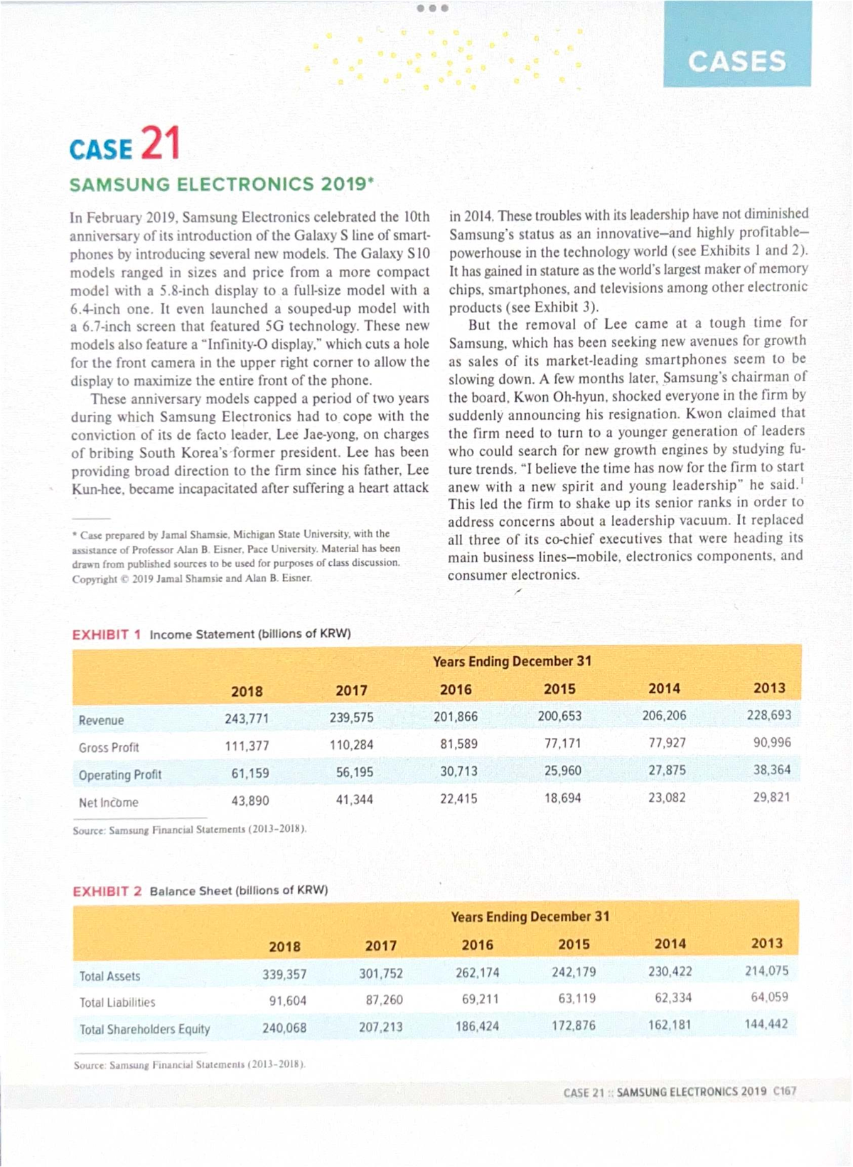 Case Study 21: Samsung Electronics - Navigating Leadership Changes and ...
