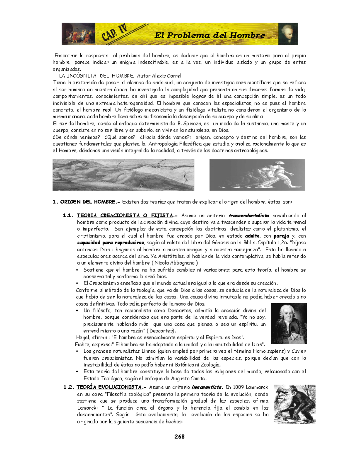 Modulo II-CAP-VIII: El Problema del Hombre en Filosofía - Studocu