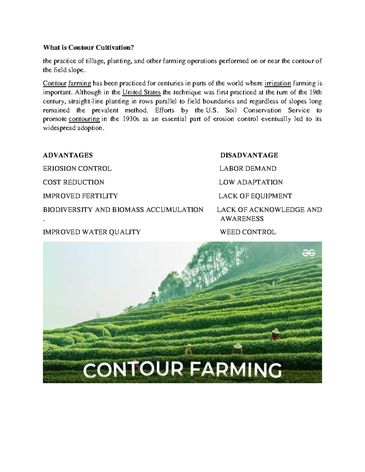 Contour Cultivation: Practices, Benefits, and Challenges Explained ...