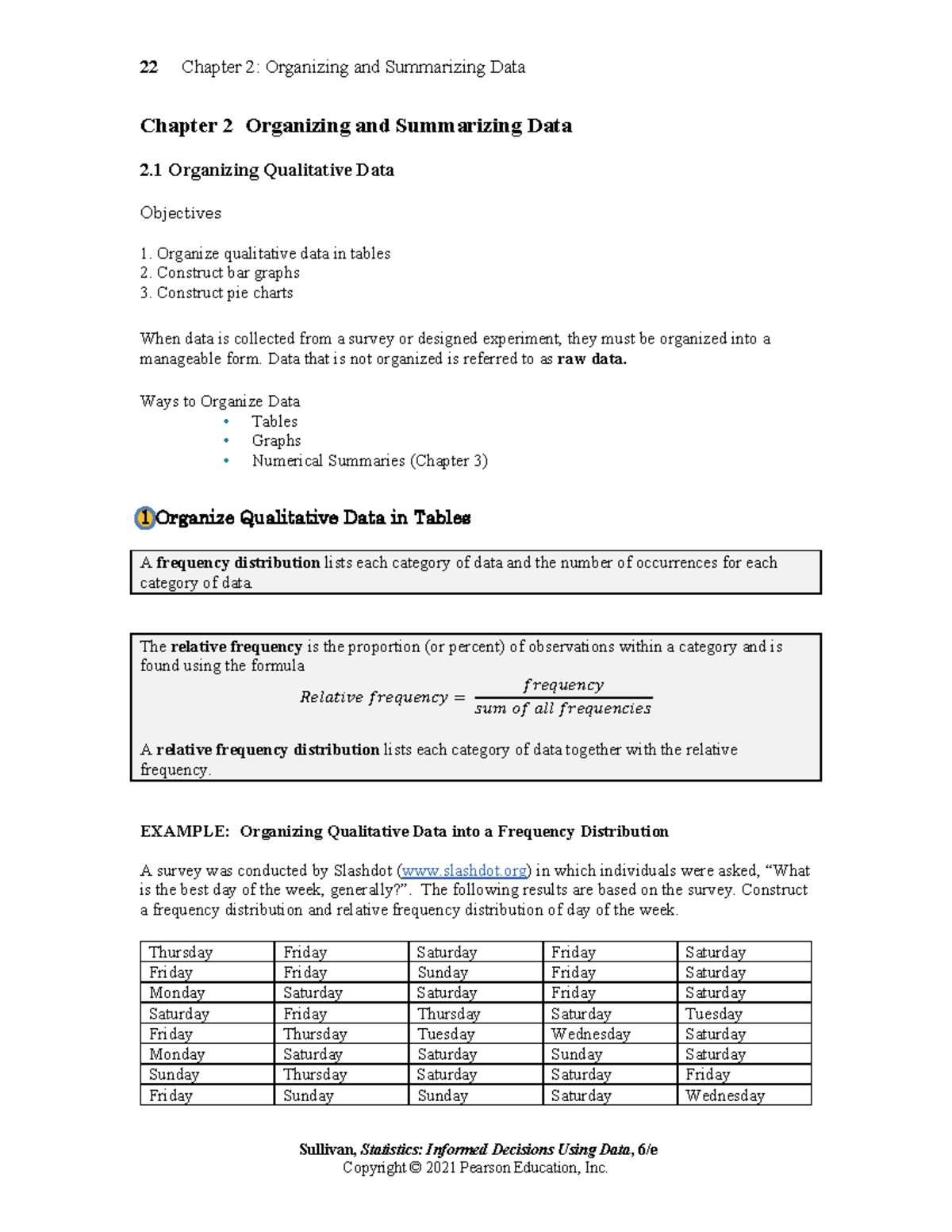 Statistics: Organizing and Summarizing Data - Chapter 2 Notes (Stat 101 ...