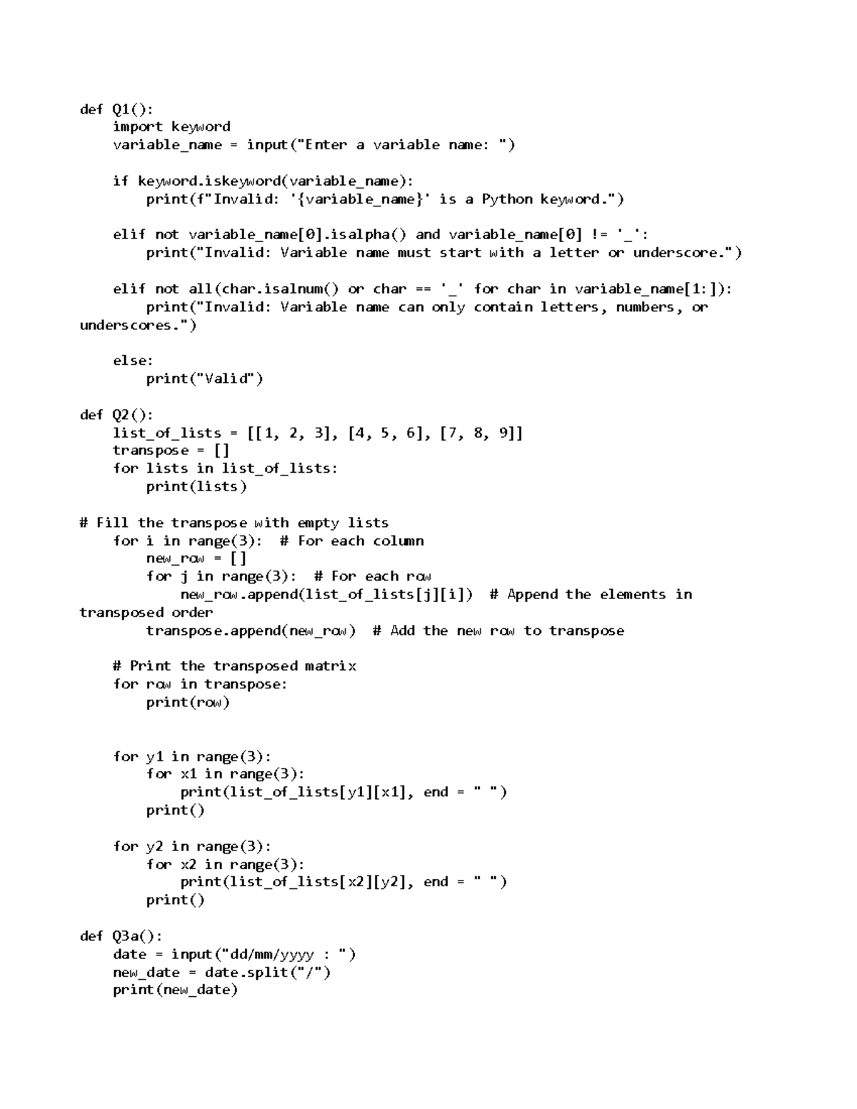 Week 7 Programming Solutions and Answer Key - Studocu