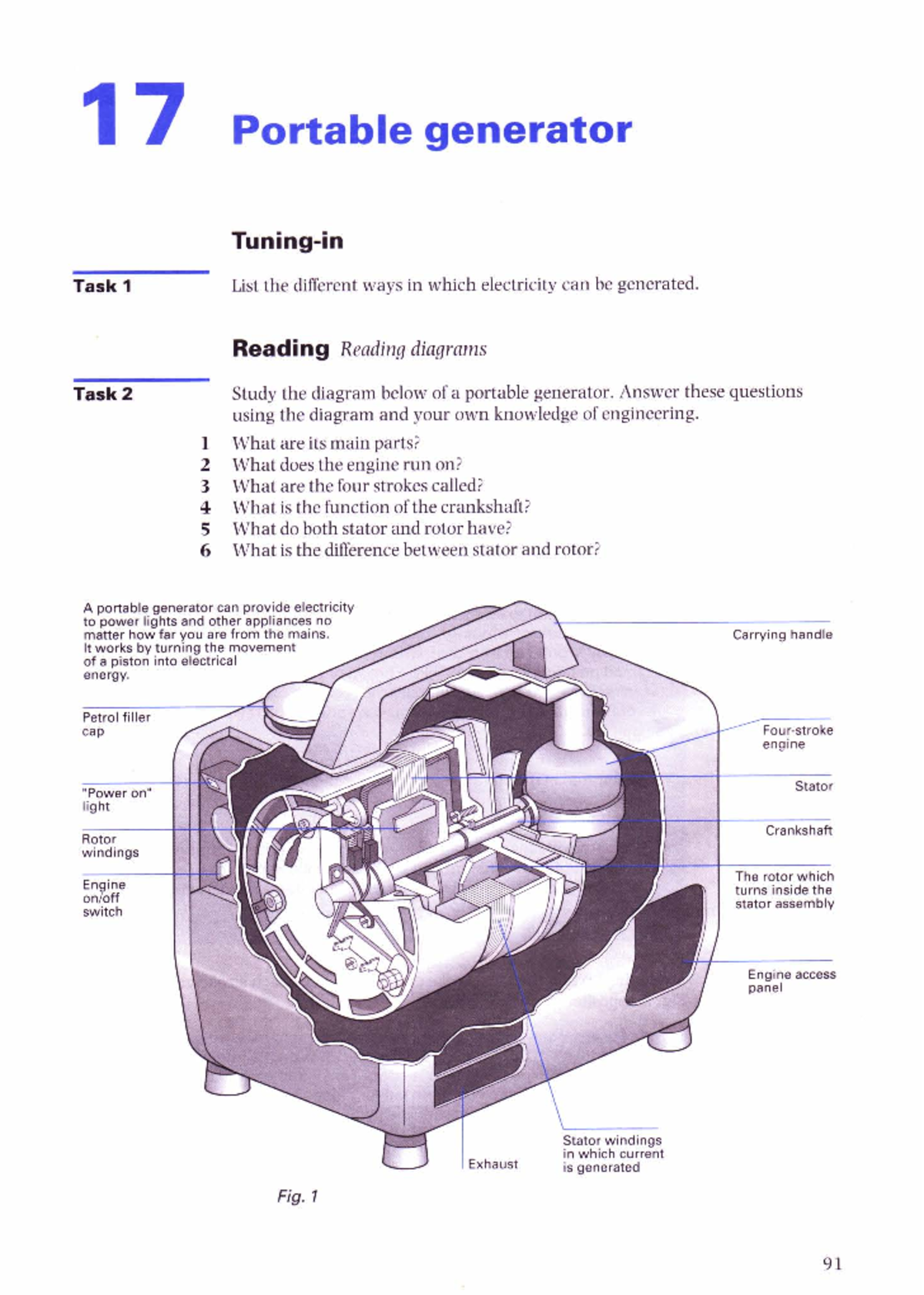 Portable Generator Engineering Study: Tasks & Diagrams Analysis - Studocu