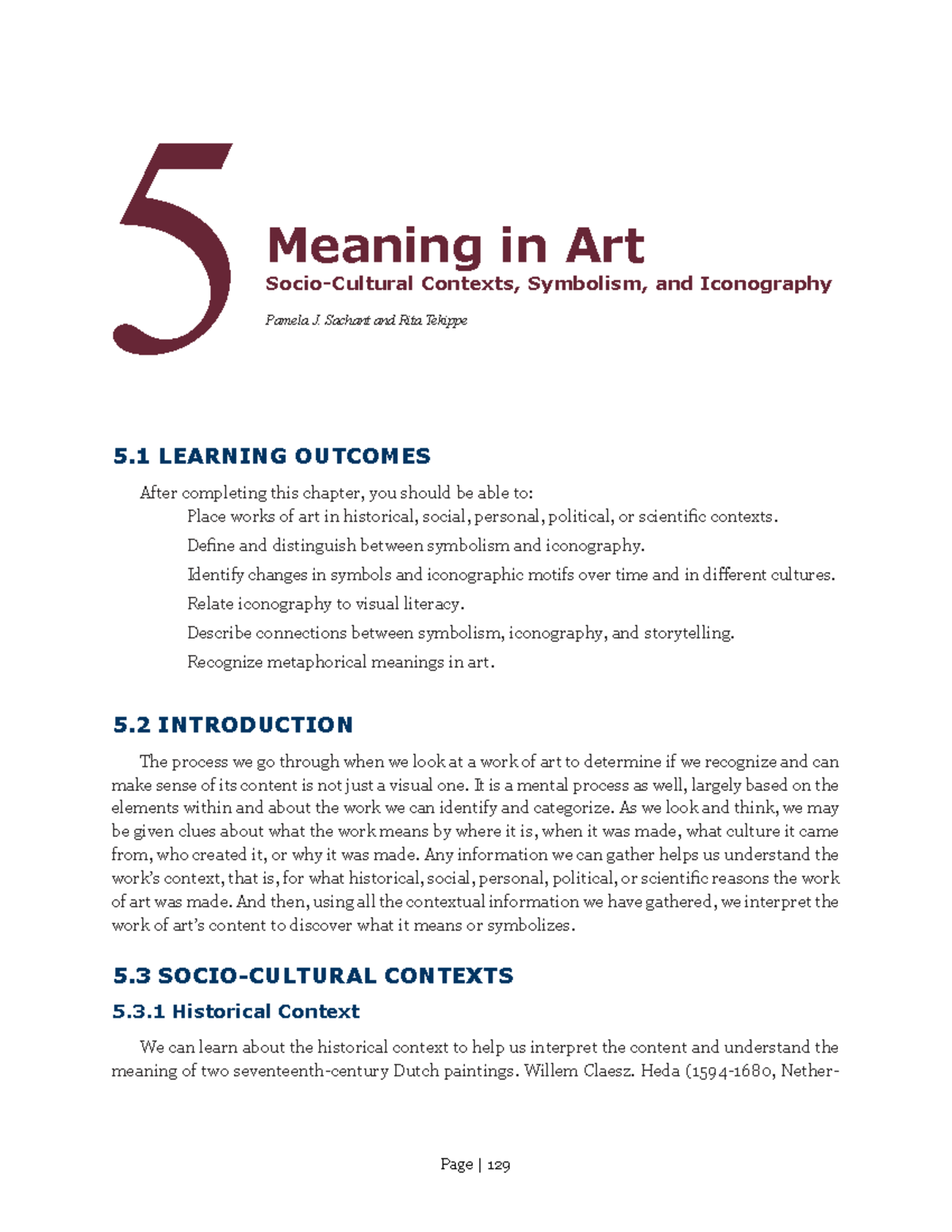 Understanding Meaning in Art: Context and Symbolism (ART 101) - Studocu