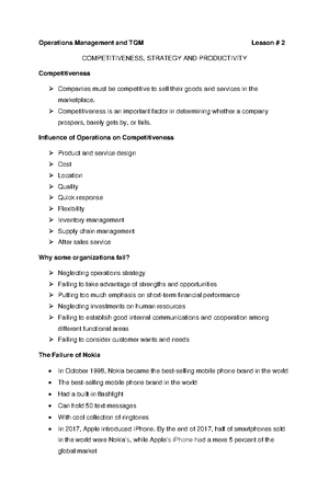 Operations Management - Facilities Layout Case Study - Studocu