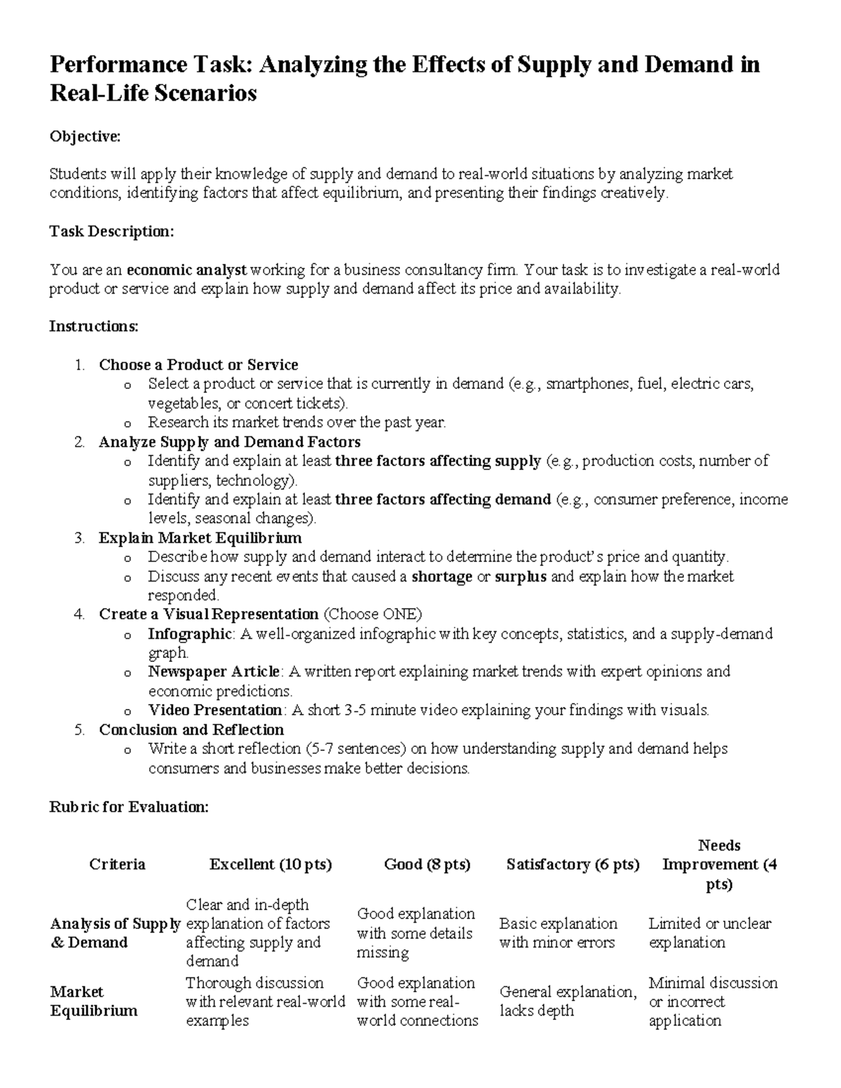 Performance Task 1 - AHCASJ - Performance Task: Analyzing the Effects ...