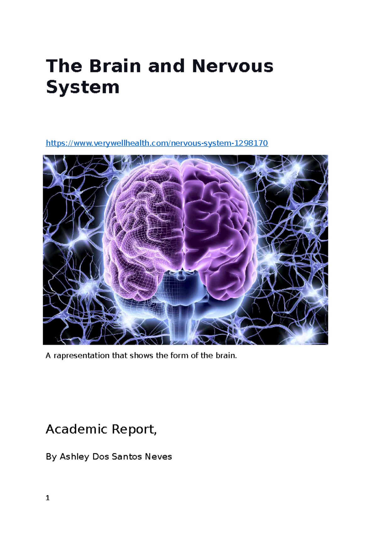 The Brain and Nervous System - unit 3 - Online Learning - Studocu