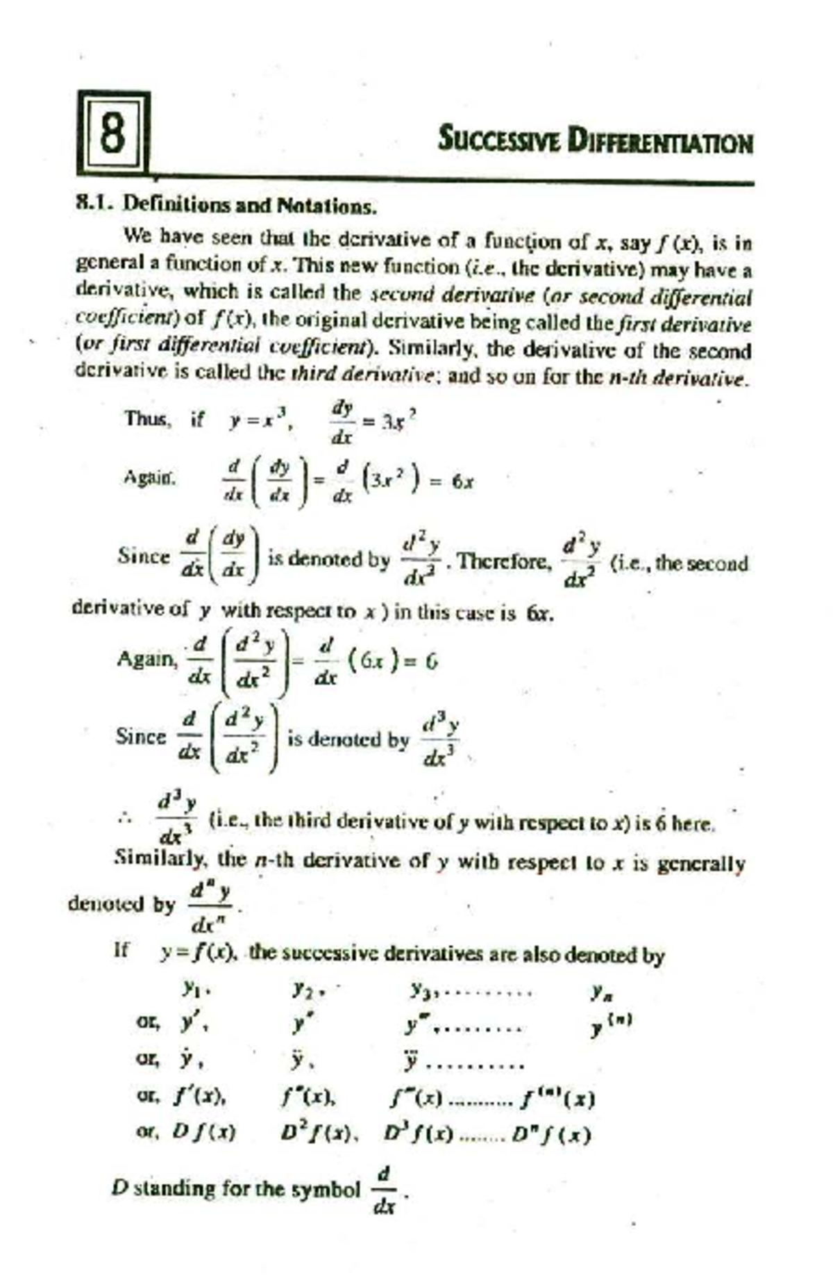 Chapter 8-14: Successive Differentiation in Differential Calculus (MATH ...