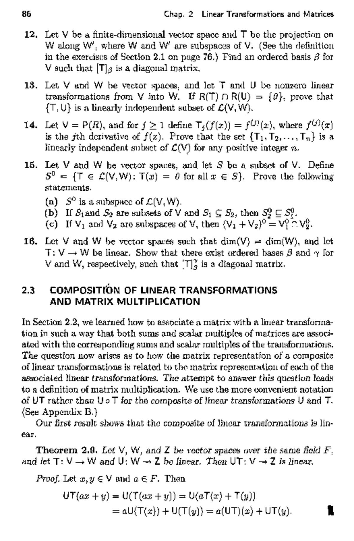 86 Linear Transformations and Matrices - Week 13 Notes - Studocu