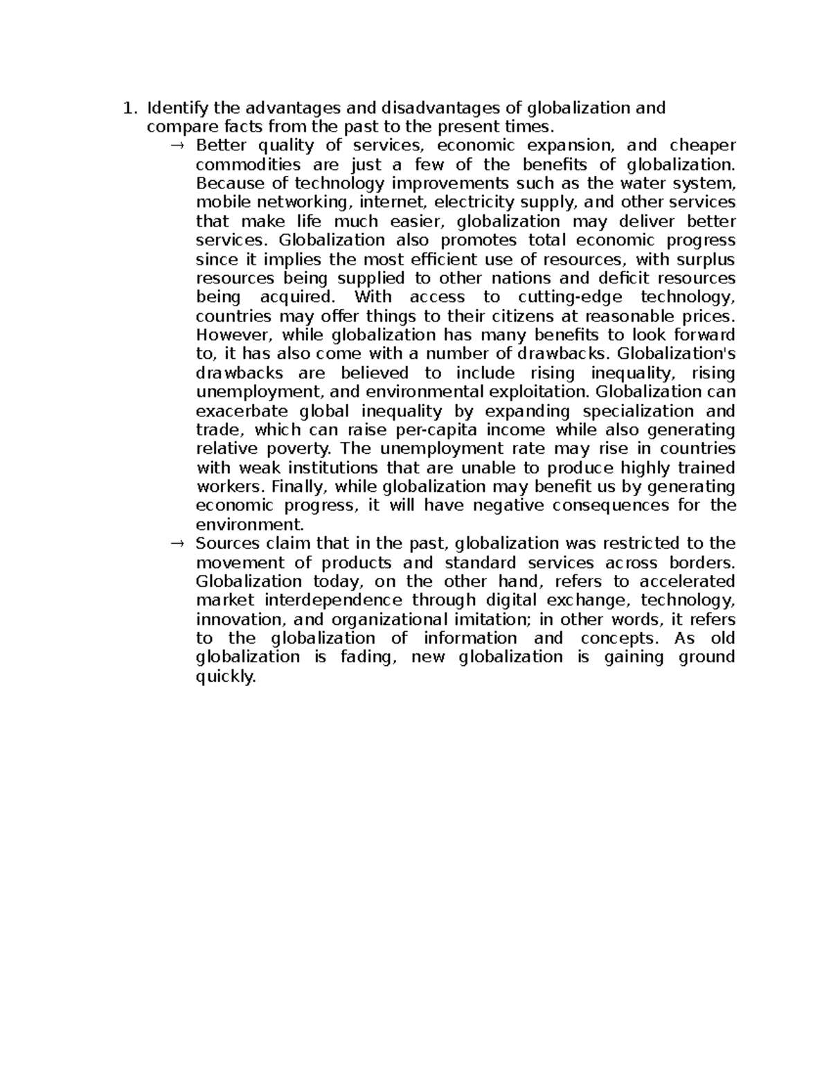 Globalization and Cultural Change: An Analysis of Impact and Experience ...