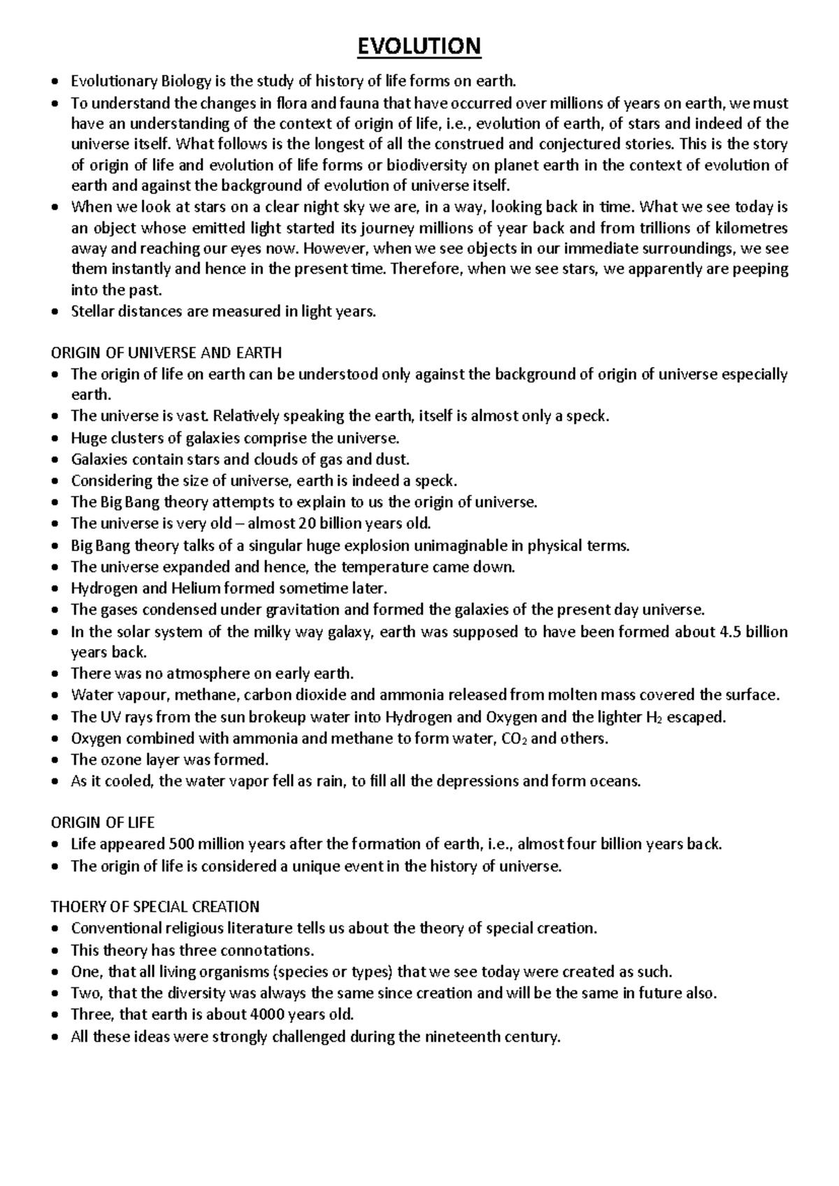 Evolution - Summary National Council of Educational Research and ...