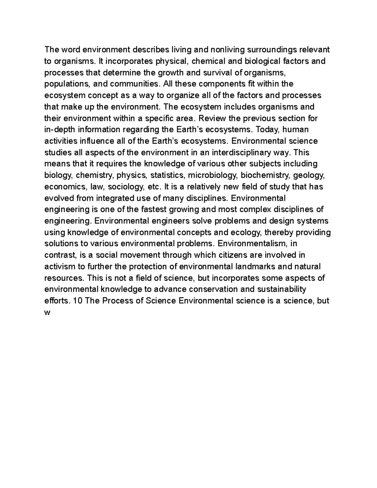 ENV 101: Introduction to Environmental Science - Key Concepts and ...