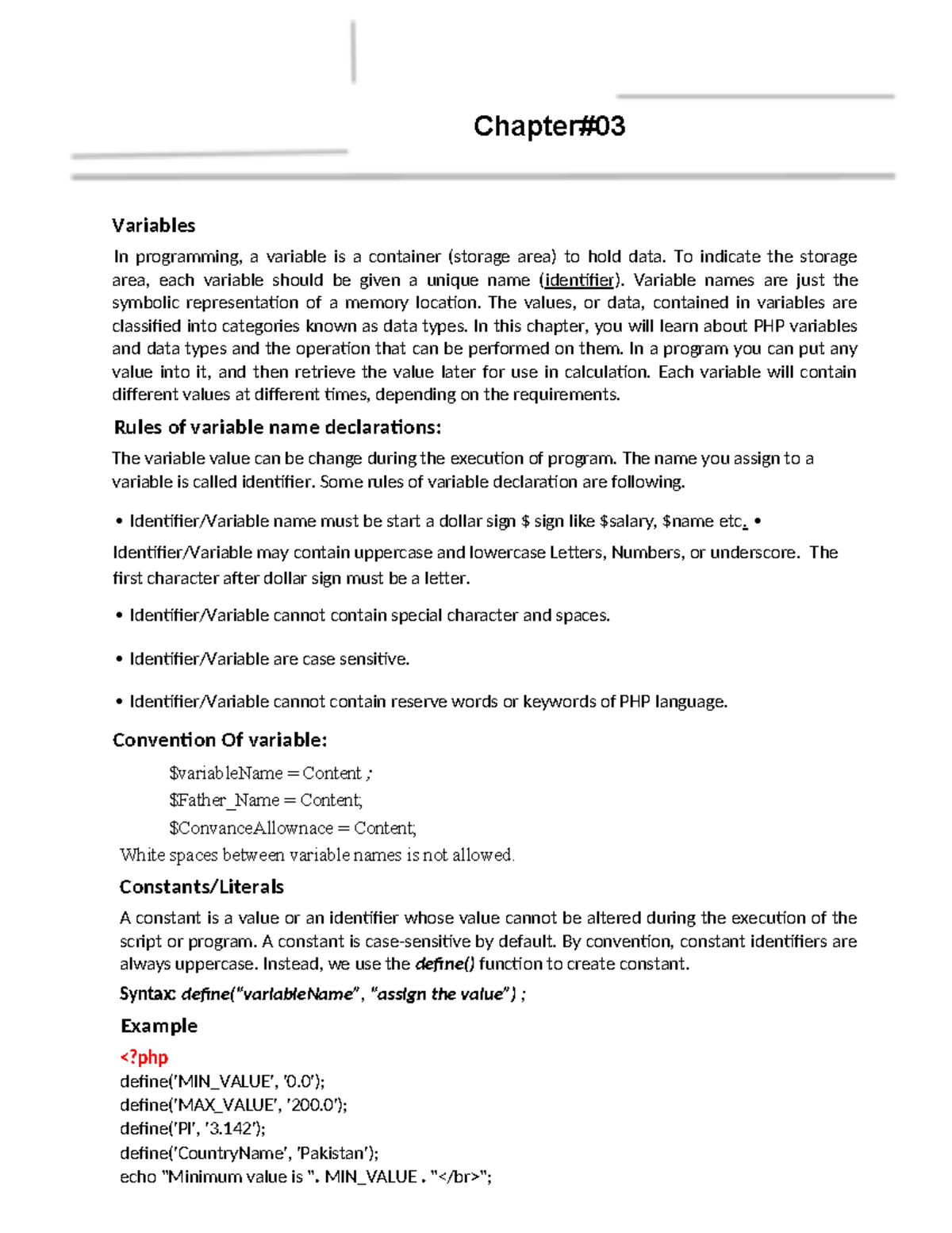 PHPChapter 03 Concept of Data Types in PHP - Concept of Data Types in ...